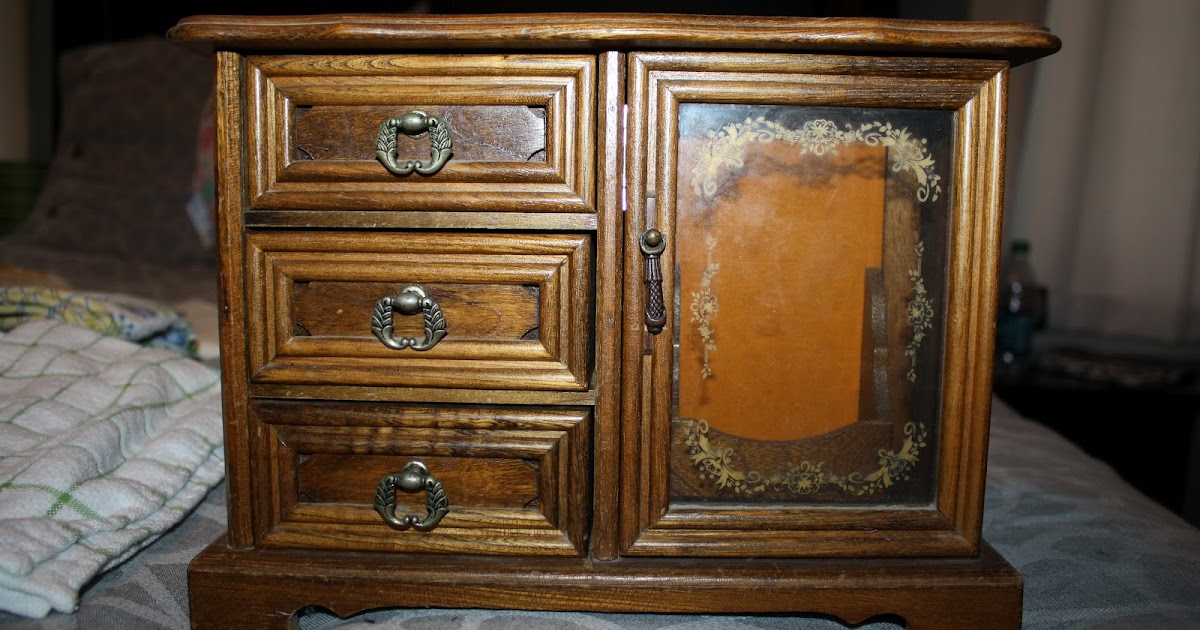 Before and After Jewelry box redo