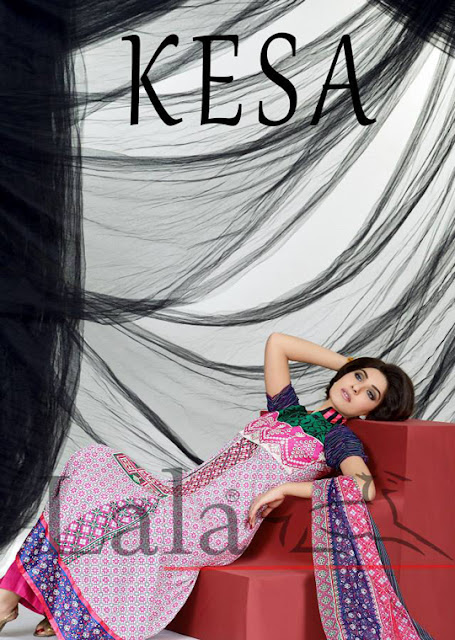 Lala Textiles Exclusive Kesa Embroidered Collection 2013