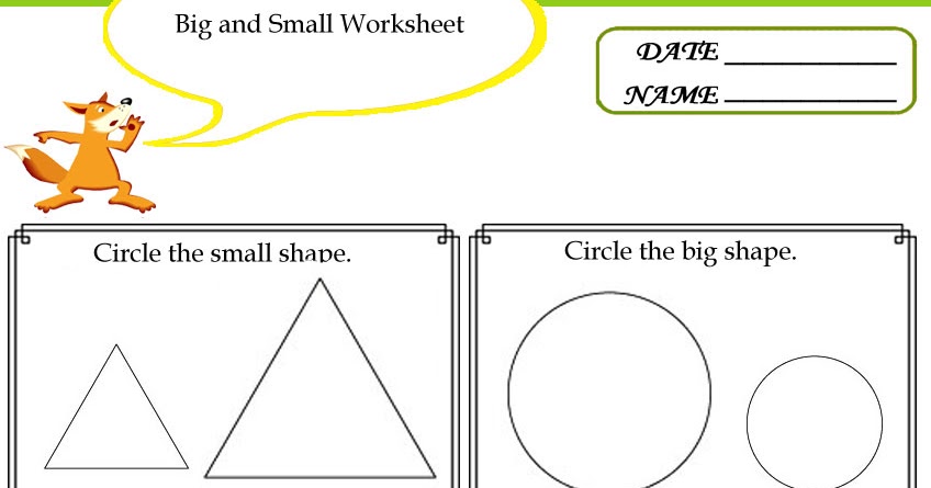 Circle The Shape That Is Bigger Or Smaller 3