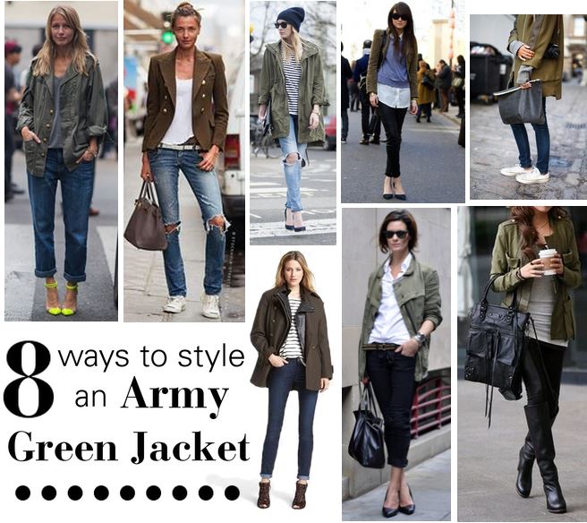 Sweetie Pie Style 8 Ways to Style An Army Green Jacket!