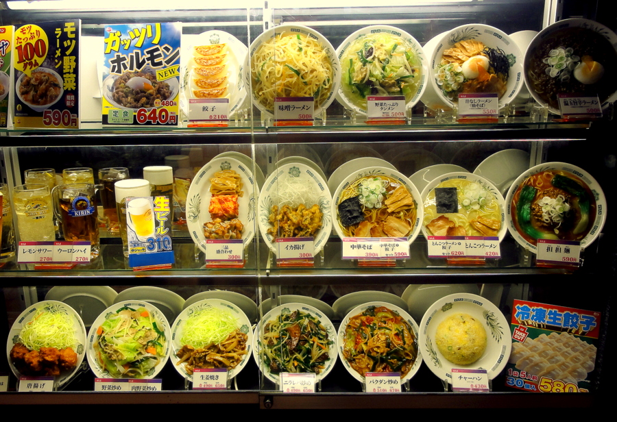Lifeline of a Tourist’s Belly in Japan Plastic Food Replicas TRAVEL