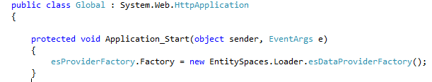 Microsoft EntitySpaces Loader Initialization Microsoft EntitySpaces Loader Initialization
