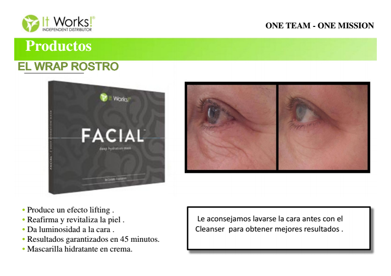 jessitworks WRAP FACIAL EFECTO LIFTING