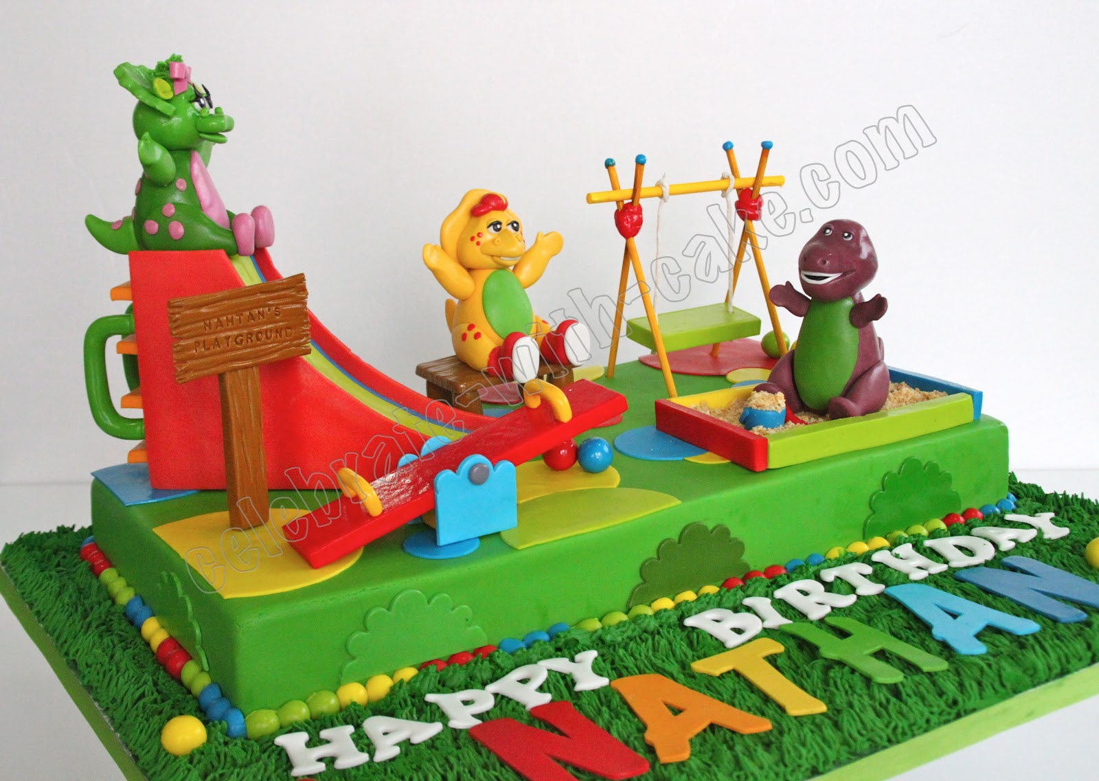 Celebrate with Cake! Barney Playground Cake