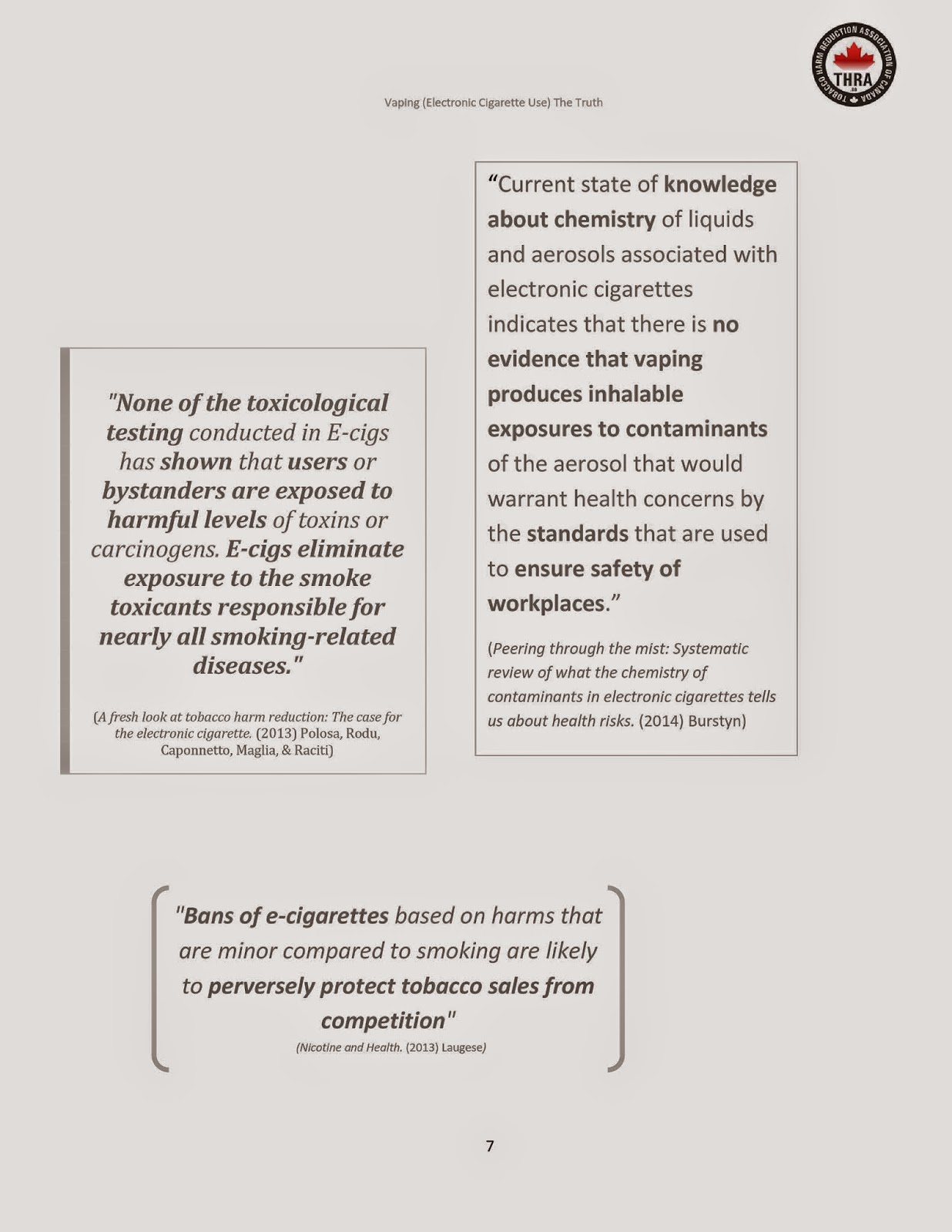Vapers IN/AU Canada VAPING (Electronic Cigarette Use) "THE TRUTH"