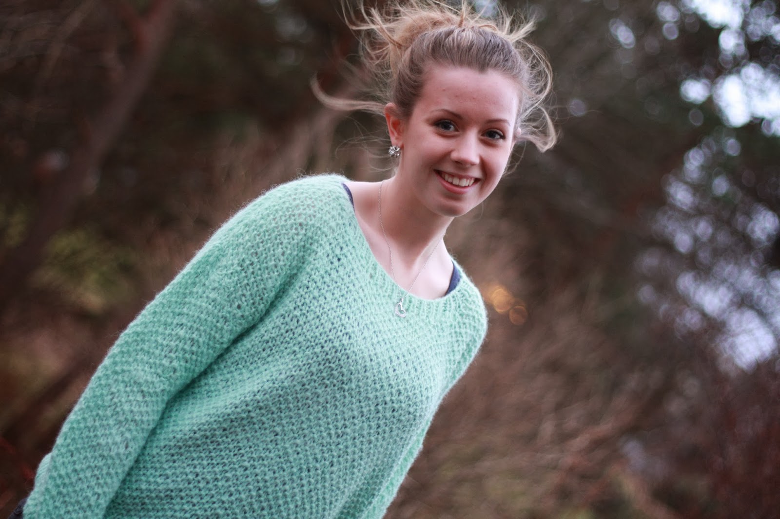 Perlestrikk Genser Dame