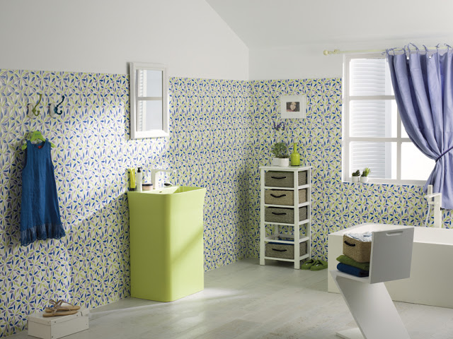 Marzua: capri, el nuevo mosaico floral de porcelanosa