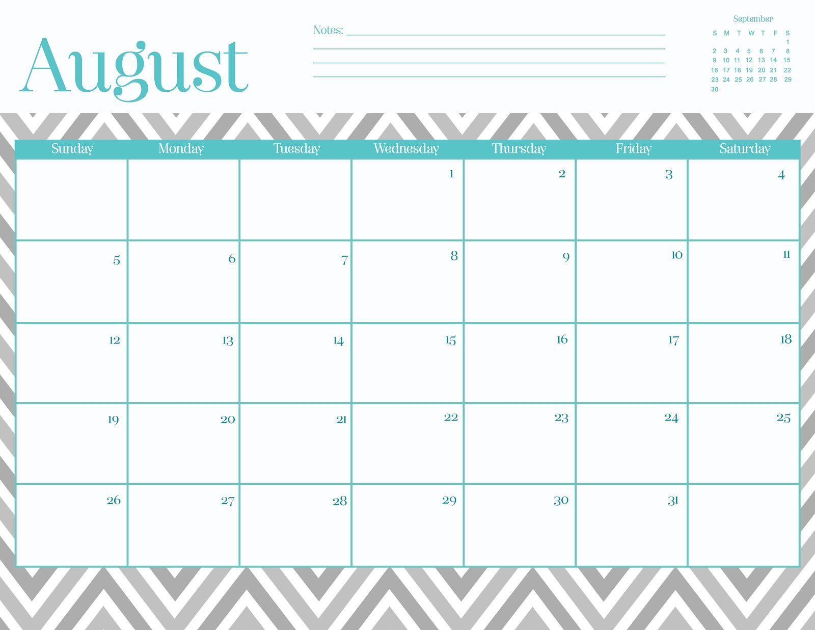 FREEBIES // AUGUST CALENDARS Oh So Lovely Blog