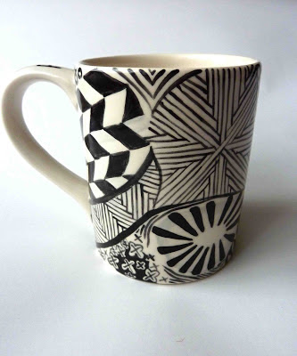 Zentangled mug