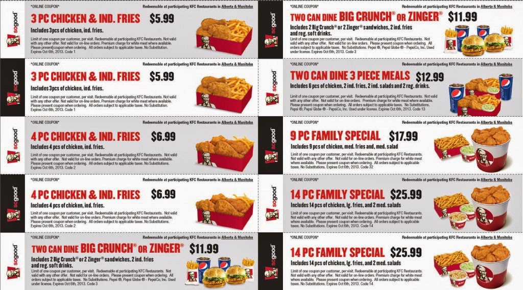 Free kfc printable coupons / Fire it up grill