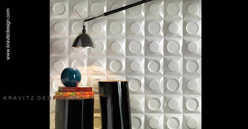 Entre otros productos diseña cerámica para arquitectura Cerámica de pared diseño Lenny Kravitz