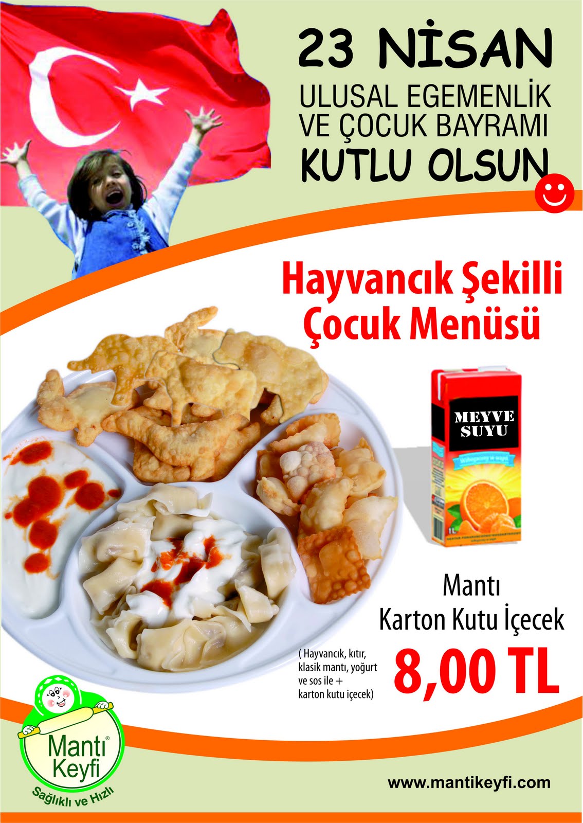 Manti Keyfi 23 Nisan Cocuk Bayrami Na Manti Keyfi Nin Cocuk Menusu Lezzet Katiyor