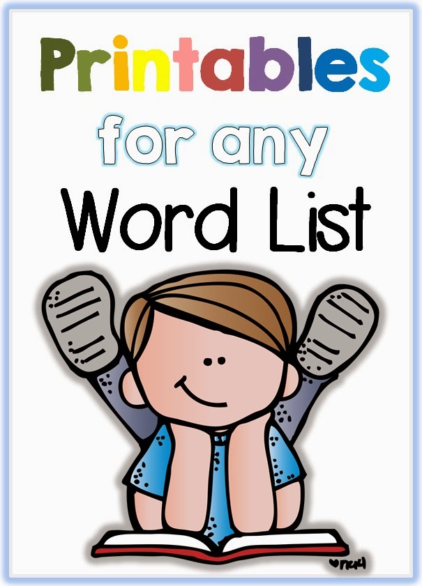 Printables for any Word List Clever Classroom