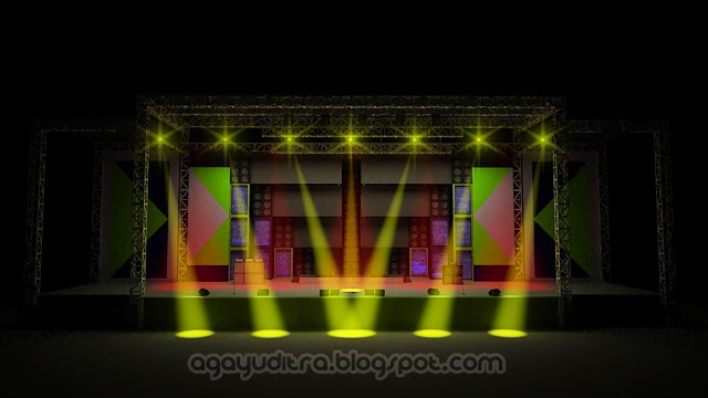Aga Yuditra Blog: Lampu sorot panggung / stage 3dsMax Vray + Volume Light