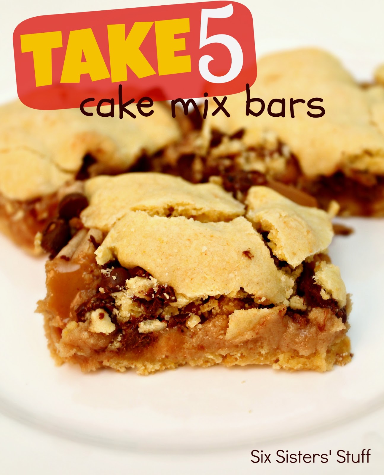 Take 5 Cake Mix Bars Six Sisters' Stuff
