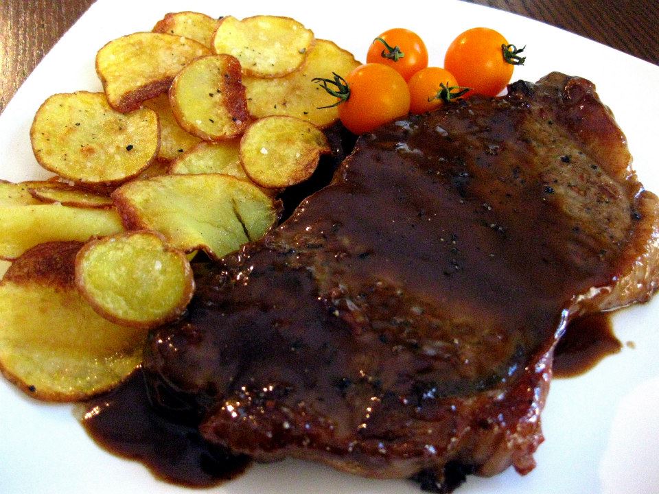 My Portuguese Kitchen Steak With Coffee Sauce