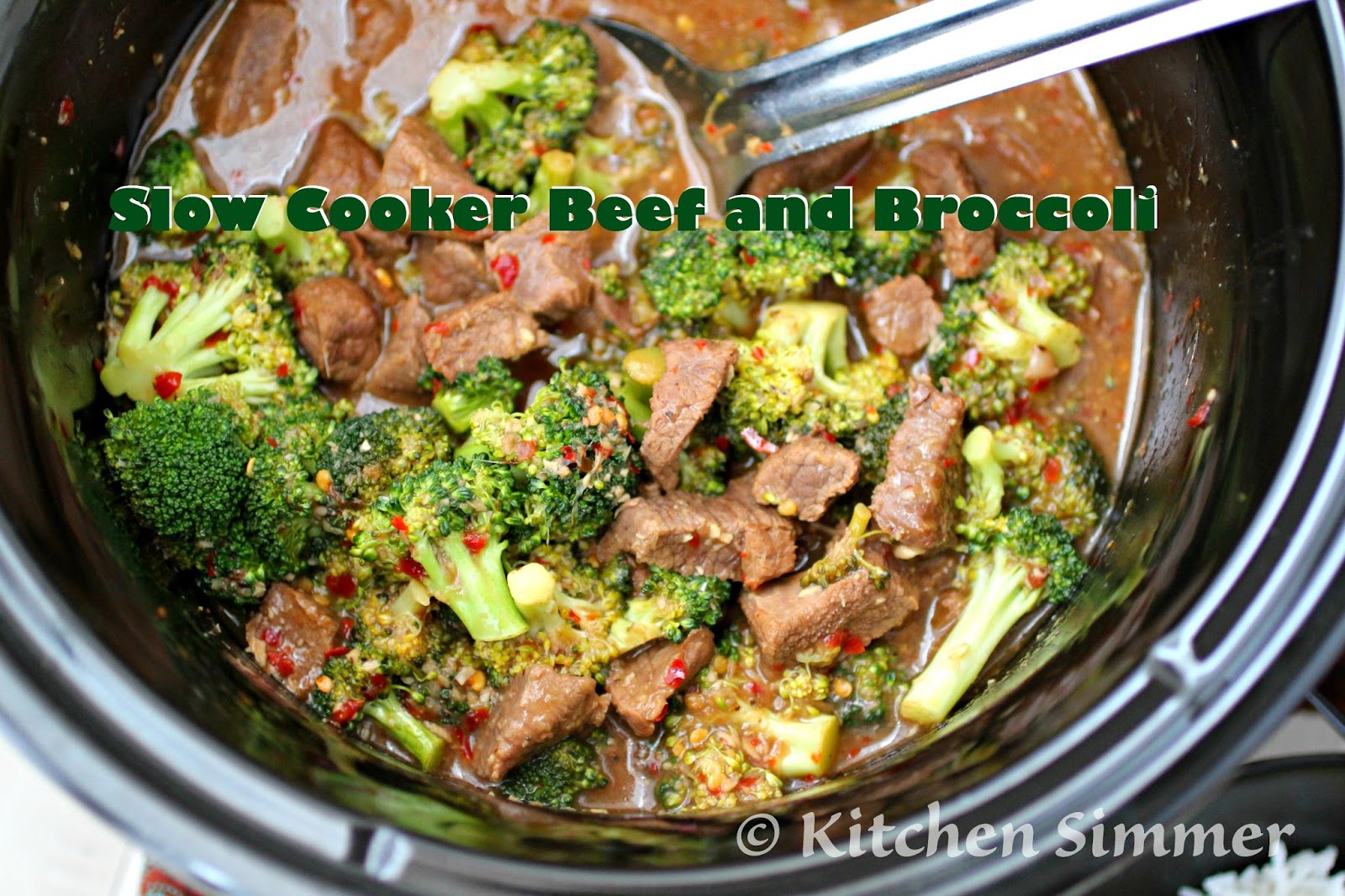 Kitchen Simmer Slow Cooker Asian Beef and Broccoli