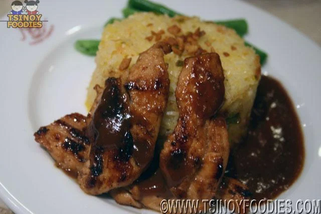 pan seared chicken barbecue with java rice