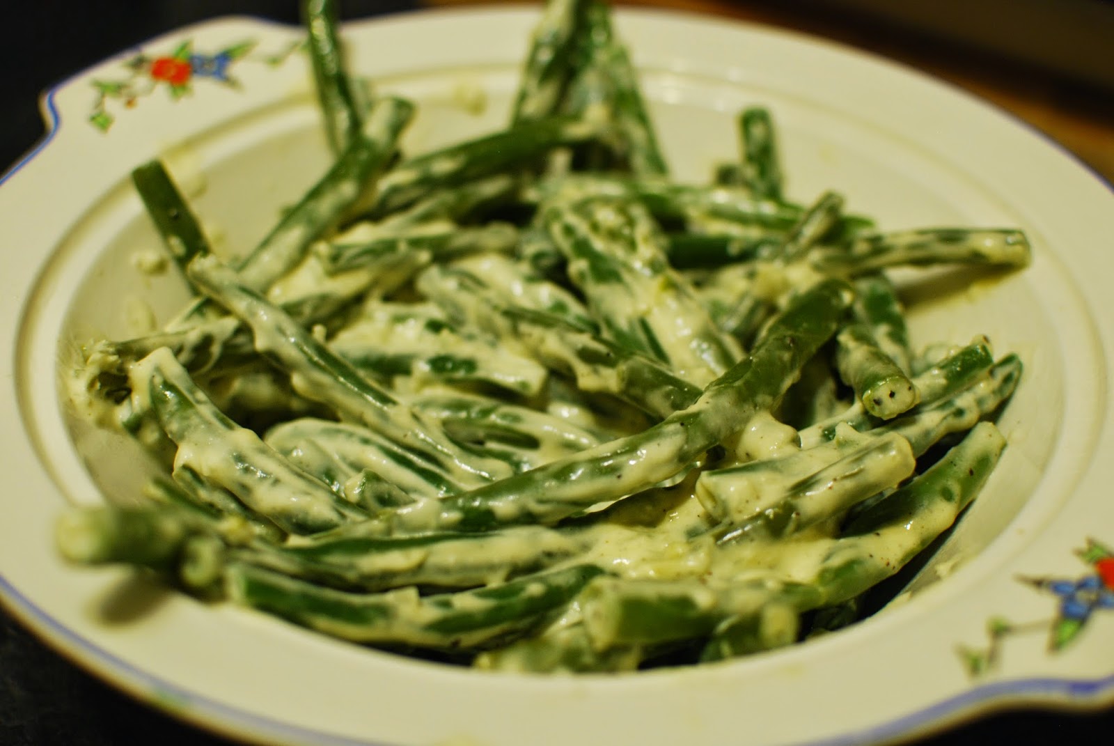 Essex Eating Bobby beans with garlic and crème fraiche