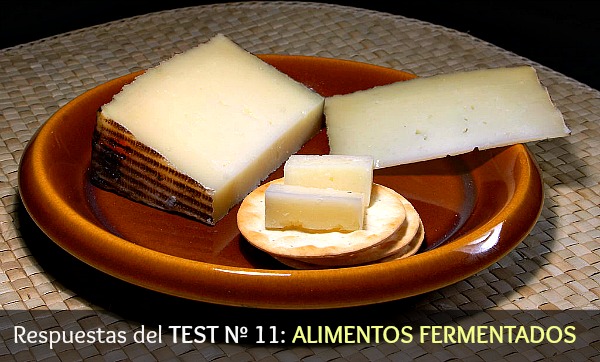 Respuestas del Test Nº 11 (alimentos fermentados)