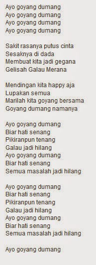 Lyrik/Lirik lagu Cita-citata Goyang Dumang Lyrik/Lirik lagu Cita-citata Goyang Dumang