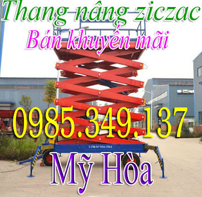 Thang nâng đơn, thang nâng đôi, thang nâng hàng giá rẻ 0985349137