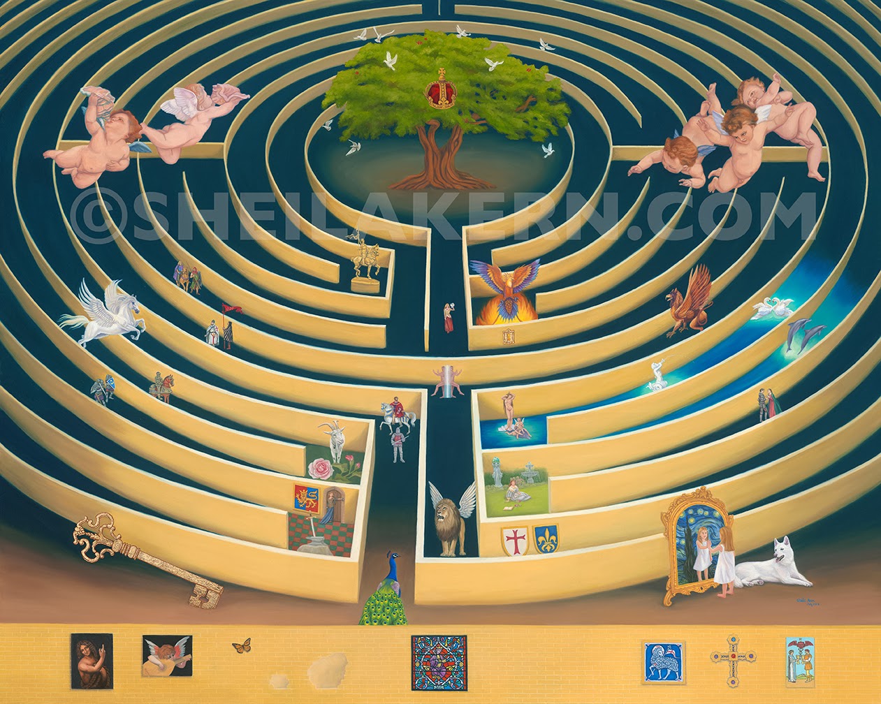 Sheila Kern The Labyrinth Painting iON & BOb