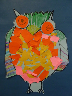 The Accidental Art Teacher: Kindergarten owls