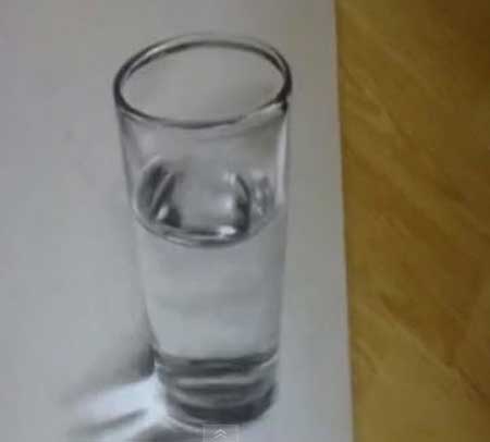 Crazy Water - Glass Drawing 3D Illusion