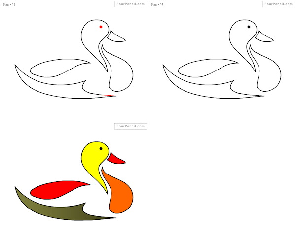 How to draw Duck - slide 2