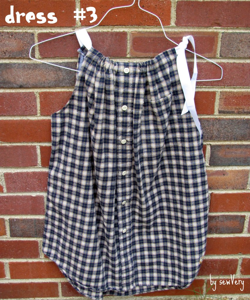 sewVery Men's Shirt to Pillowcase Dress = Worthy Cause