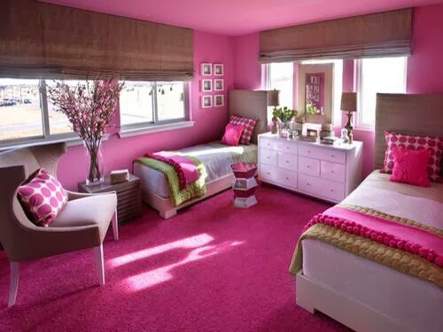 Habitaciones para Niñas de color Rosa