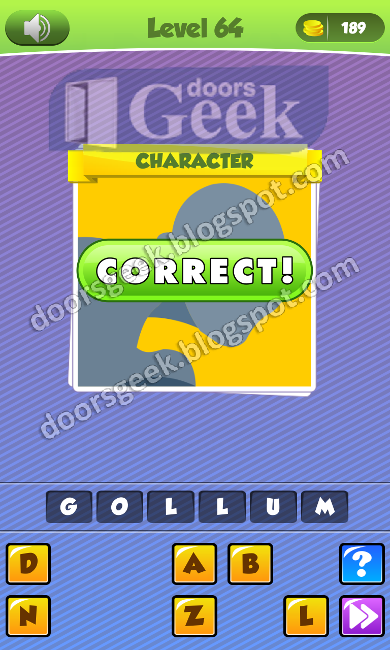 Guess the Icon Level 64 Doors Geek