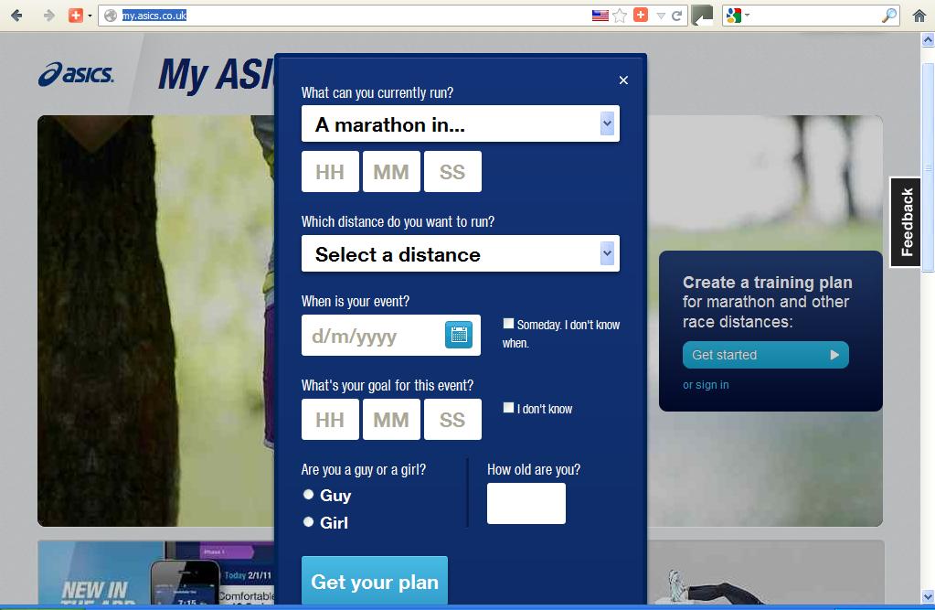 my asics marathon training plan