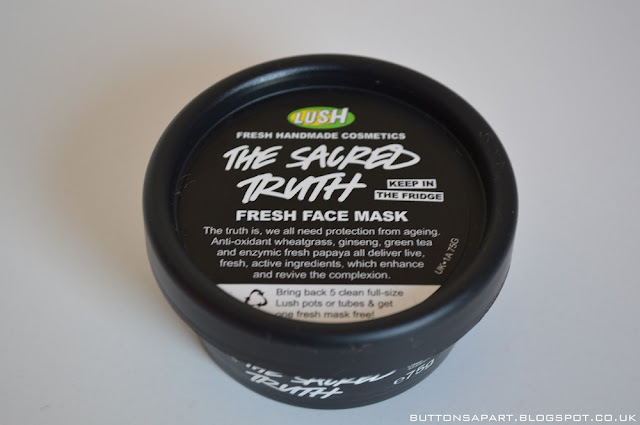 A picture of the sacred truth fresh face mask from lush 