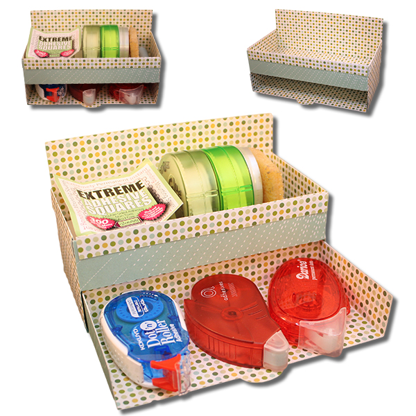 Bits of Paper Storage Box with Pull Out Area