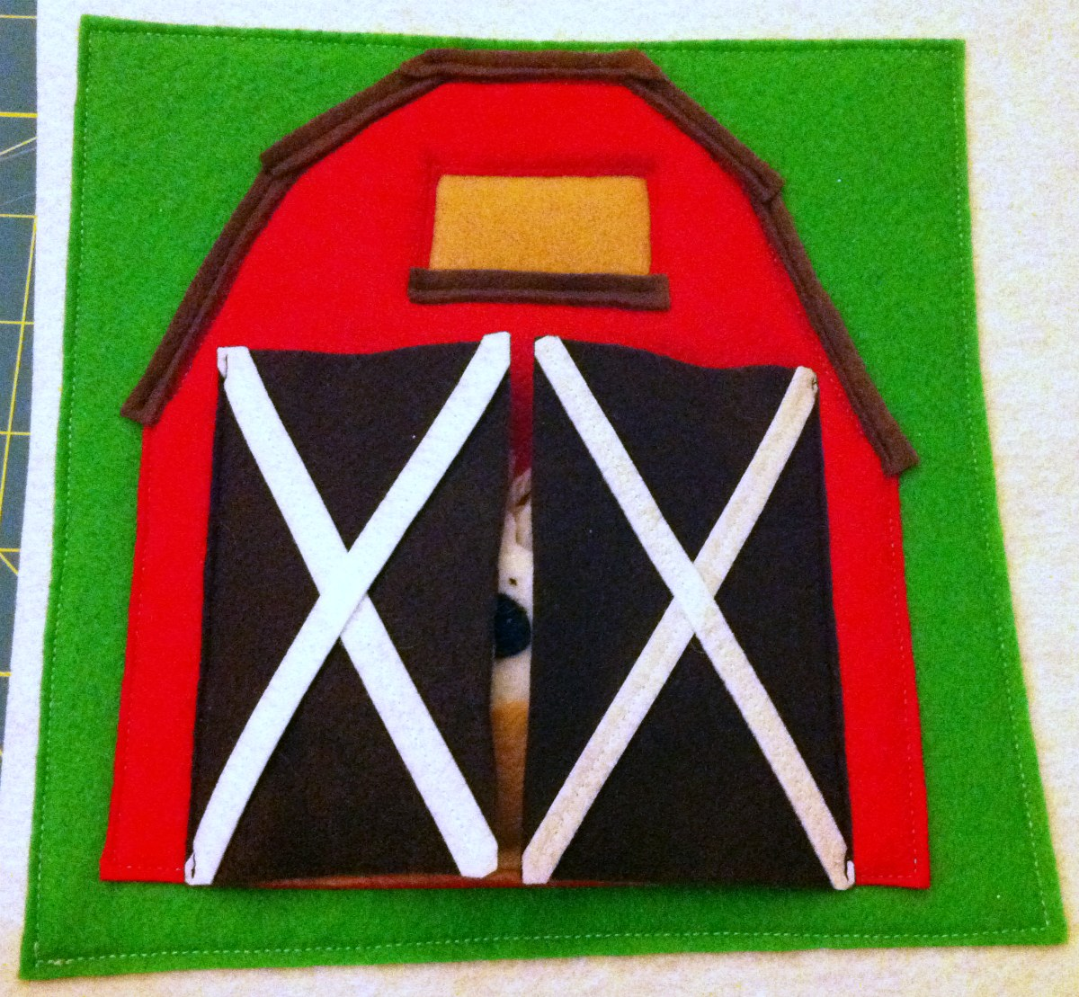 Testy Yet Trying Busy Book Barn And Finger Puppet Animals Page