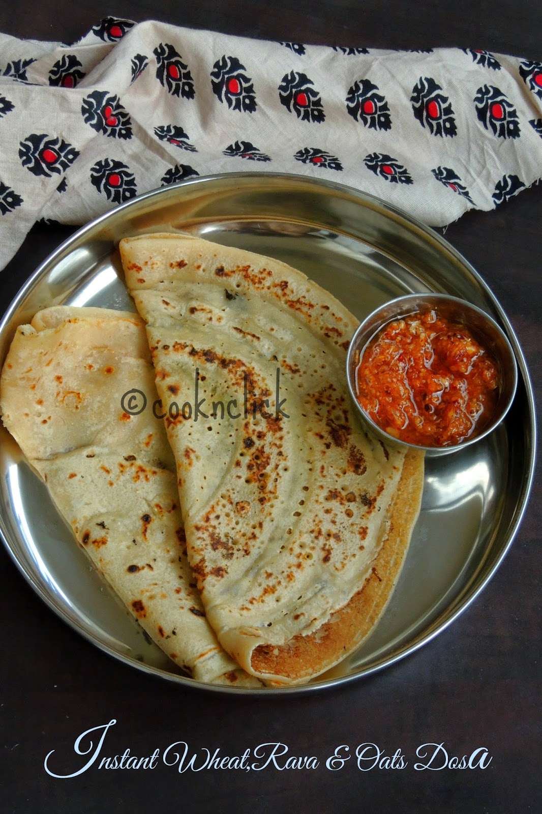 Cook N Click Instant Wheat,Rava & Oats Dosa