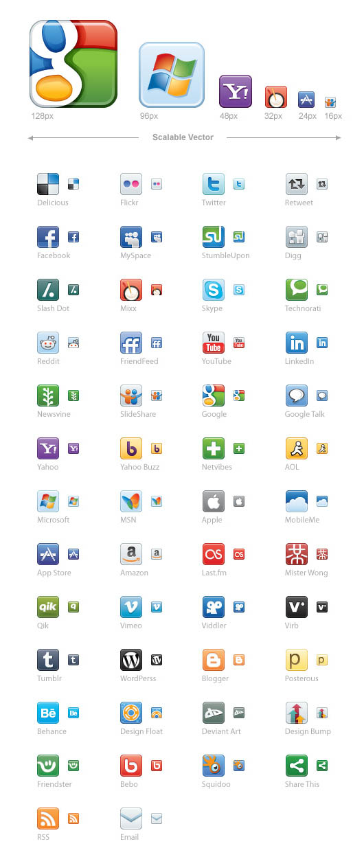 the Most Popular Social Networking Icon download