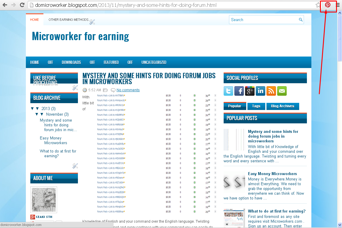 How to do Pinterest job on Microworker?