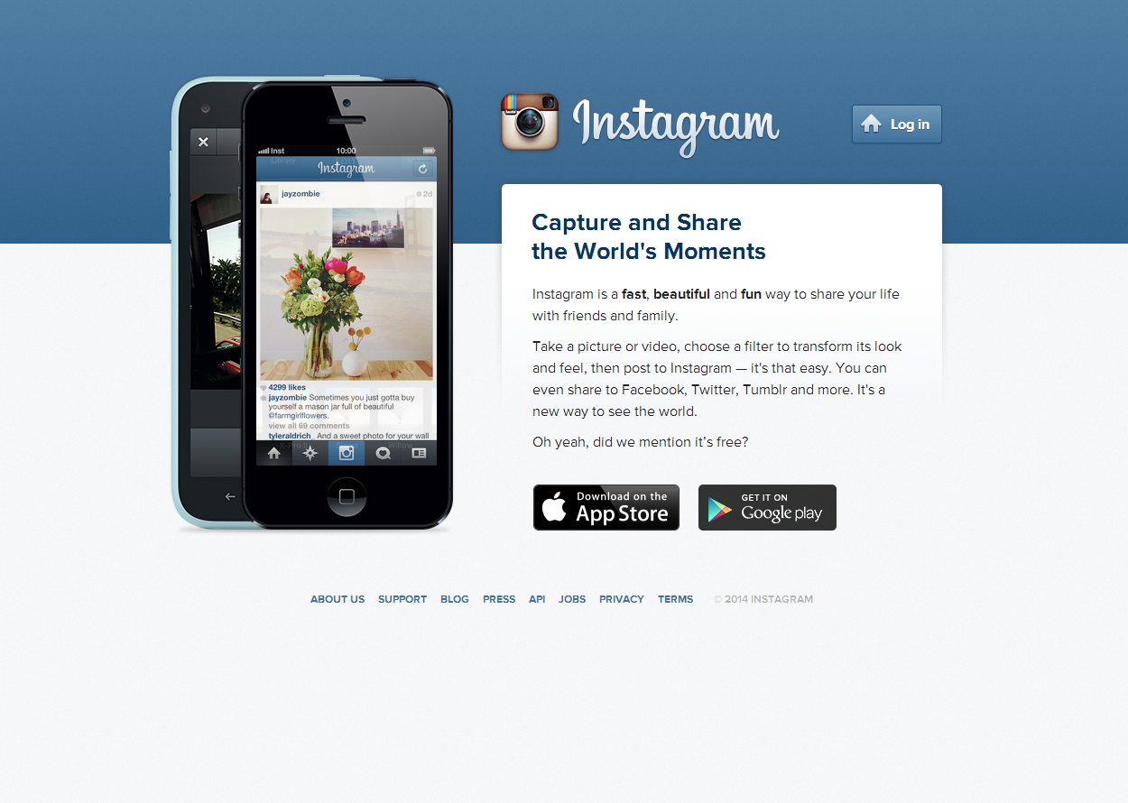 Instagram регистрация
