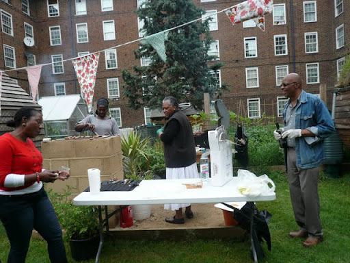 Cowley food farm barbecue on Cowley estate, SW9 on Vassallview.com