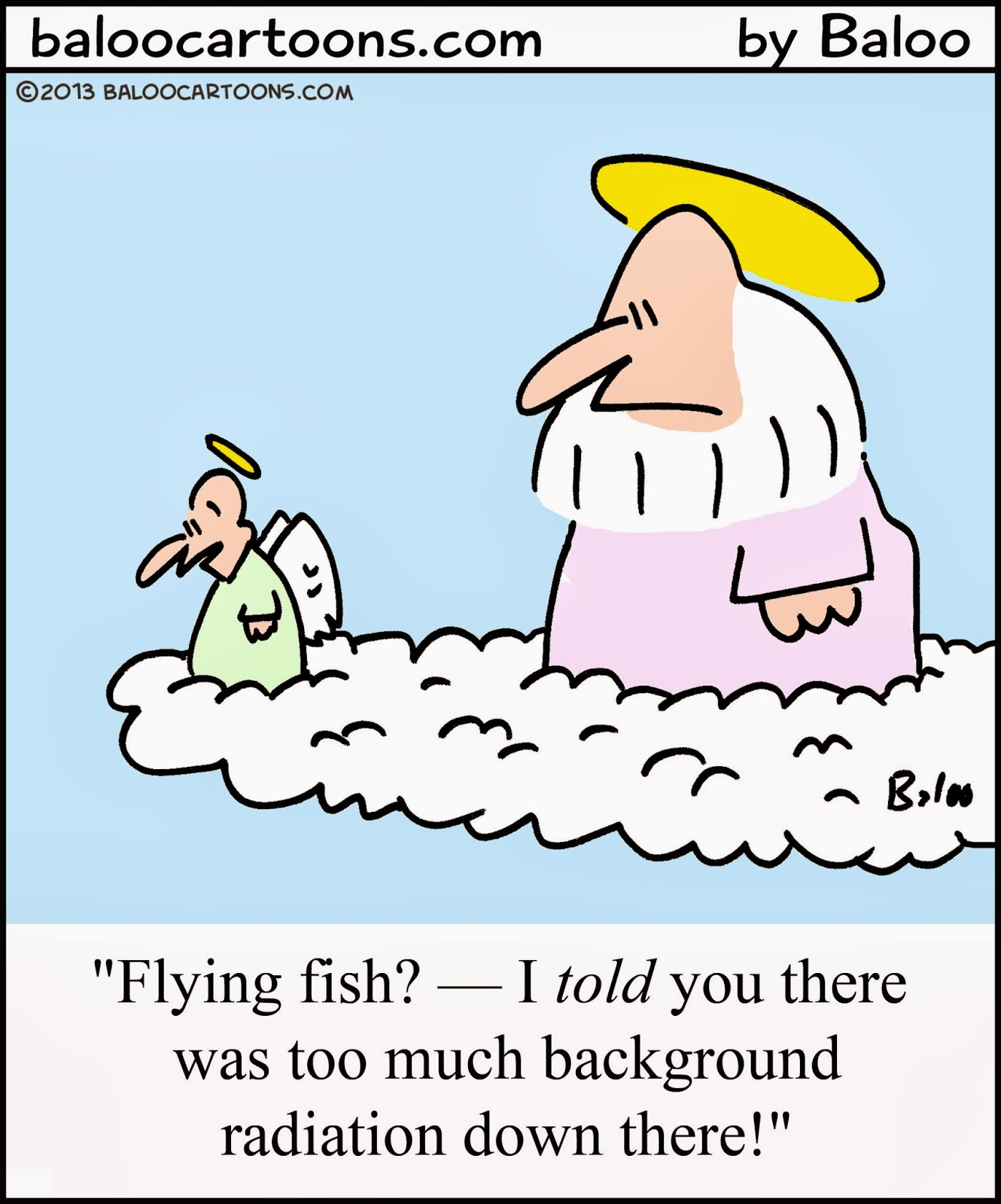Baloo's non-political cartoon blog: Flying Fish cartoon