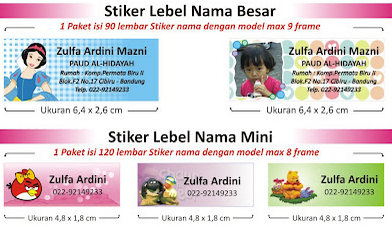 Template label nama anak