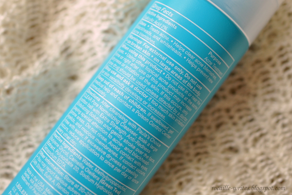 Rocaille Writes Revisited Paula's Choice CLEAR ExtraStrength Anti