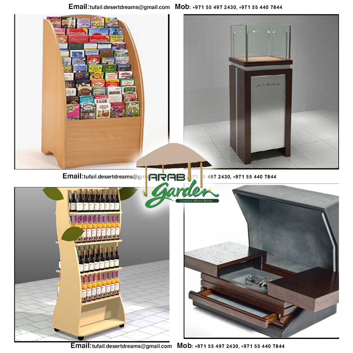 Creative Display Stands In Uae Wooden Display Stands Display Stands