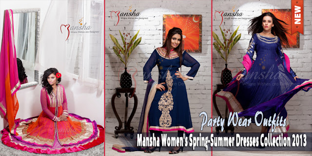 Mansha Spring-Summer Women's Dresses Collection 2013