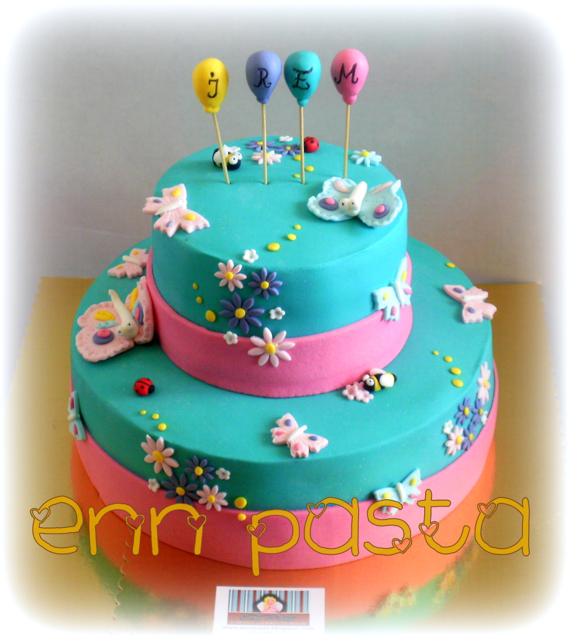 Enn Pasta Kelebekli Doğumgünü Pastası