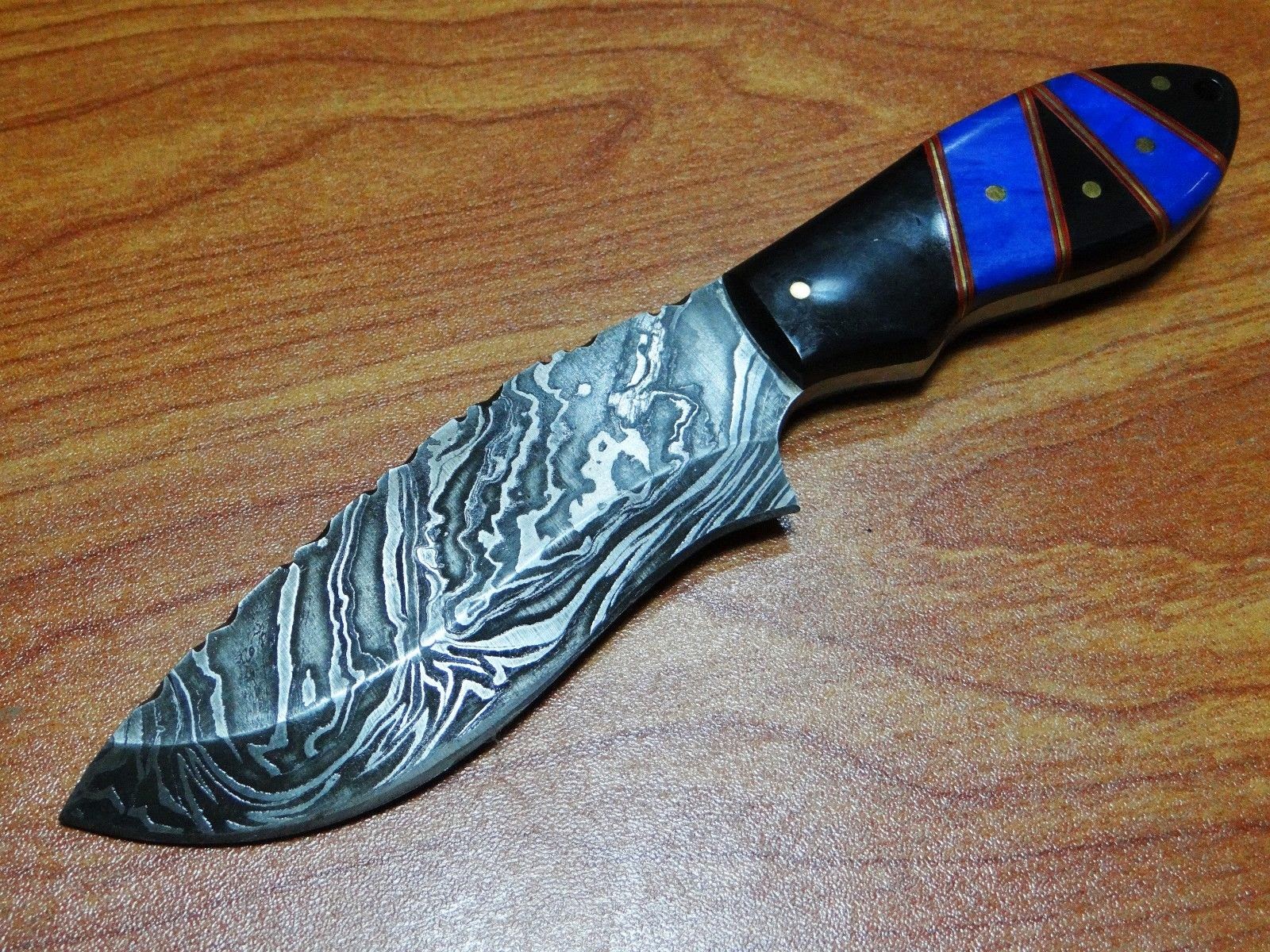 Knife Store custom handmade Damascus STEEL SKINNER KNIFE RAM HORN