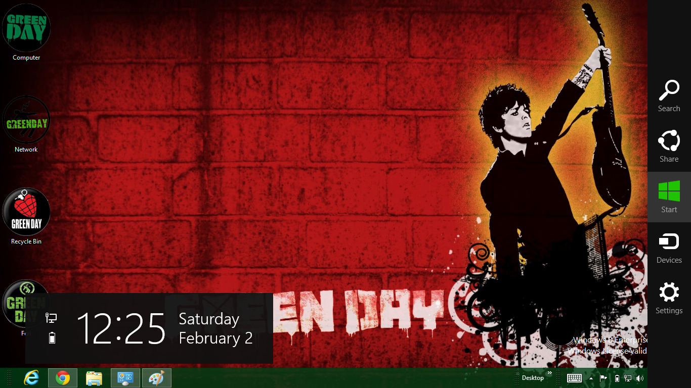 Green Day Theme For Windows 8 Ouo Themes